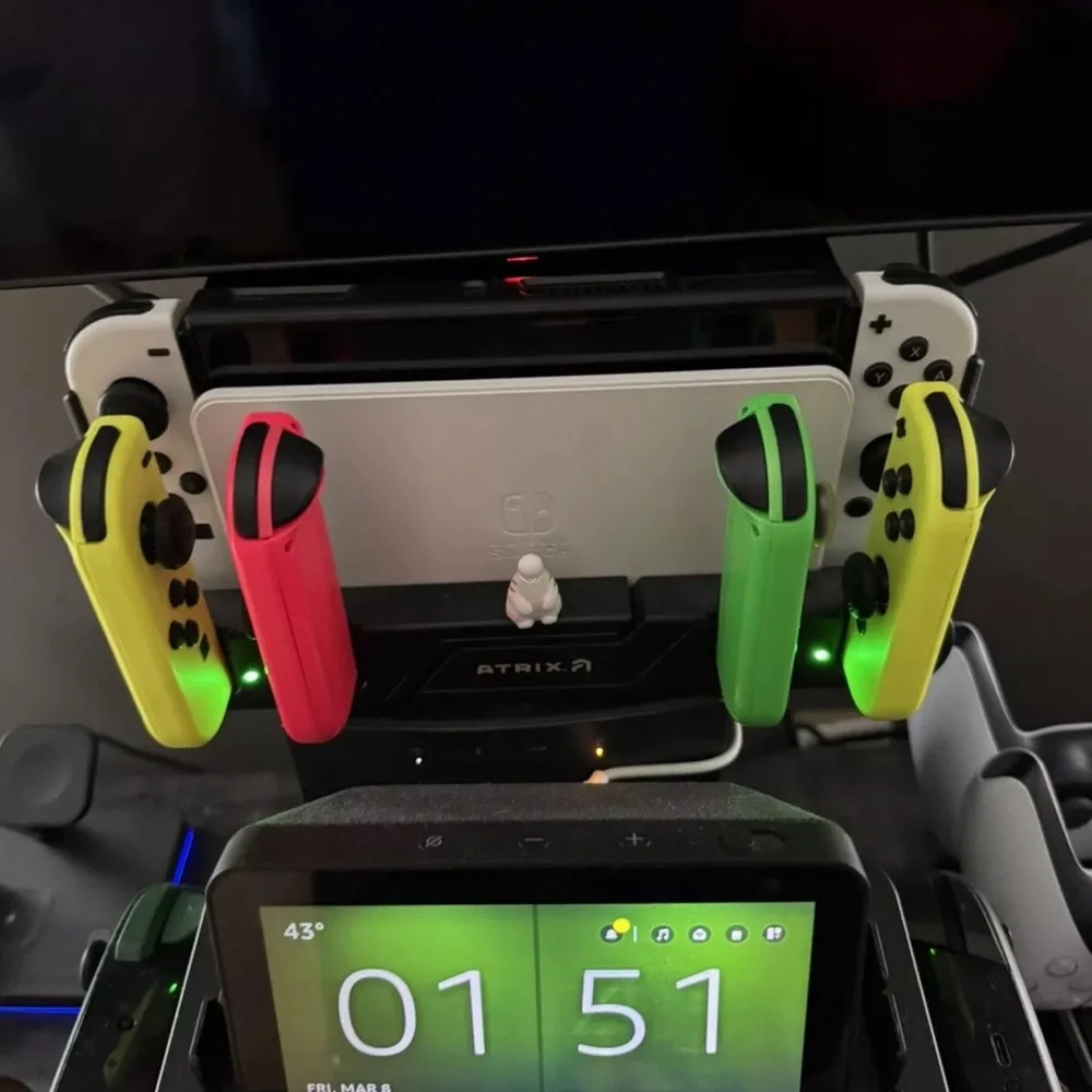 Atrix Charger & Game Dock For Nintendo Switch & oled Joy Con